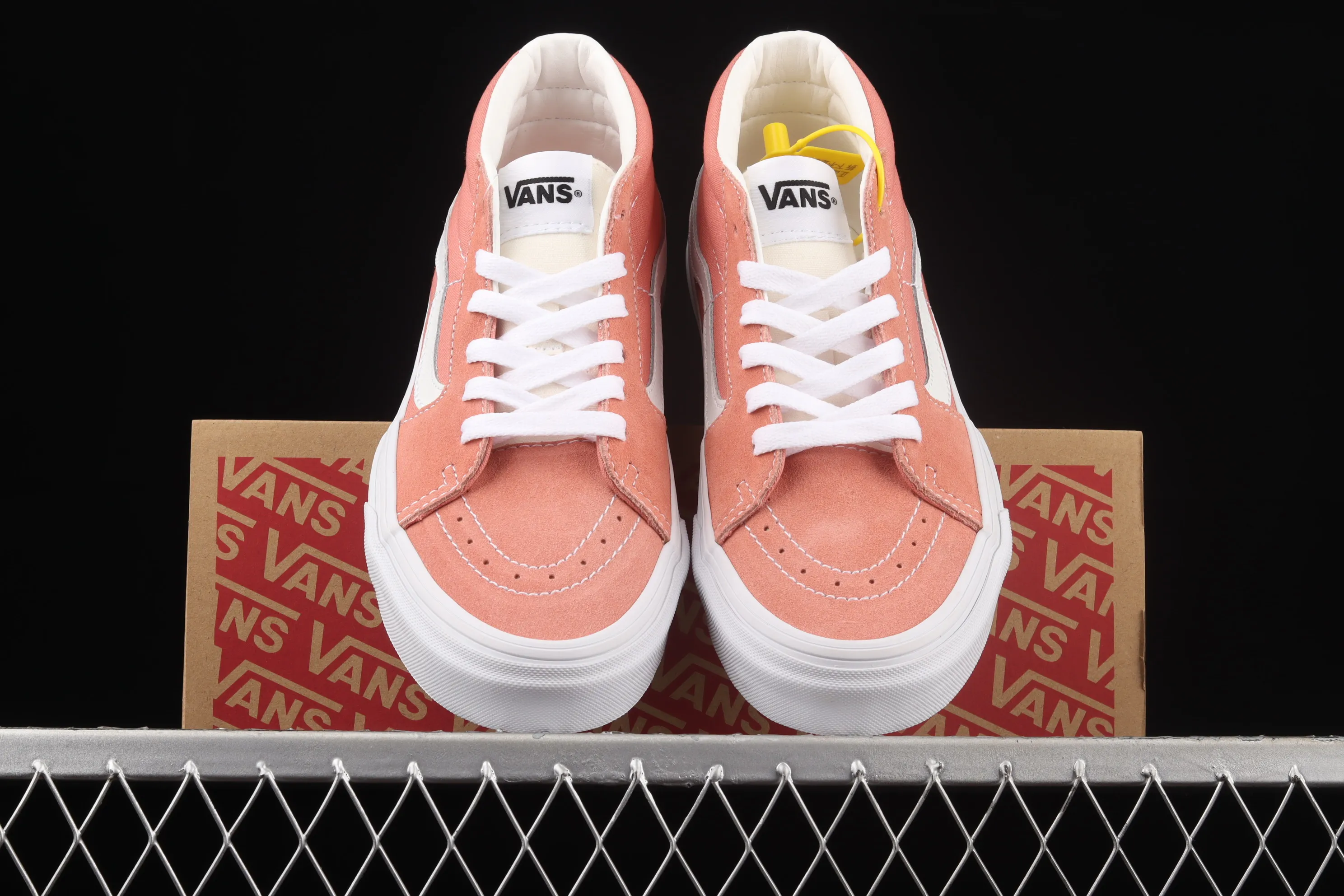 All categories Vans Vans series Vans Mid Vans China Vans Sk8-Mid 2021 autumn and winter new style Vans cherry blossom pink mid-top retro classic casual skateboard shoes VN0A3WM360D